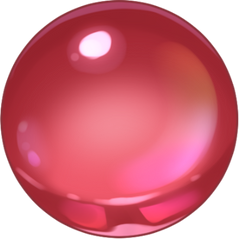 Red Round Pearl Marble Gradient